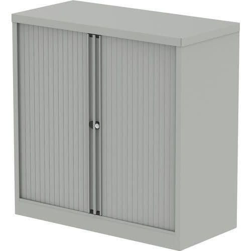 Small Office Cupboards With Tambour Doors - 100 cm High - Bisley