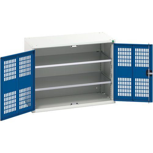 Bott Verso 2 Shelf Ventilated Metal Storage Cupboard WxD 1050x550mm