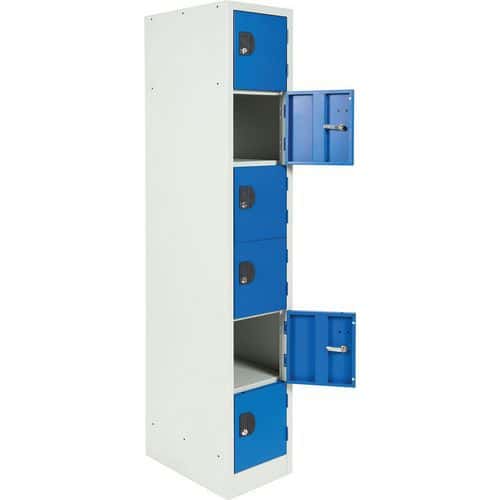 Tall Metal Storage Lockers - 6 Cabinets - 1800mm High - Manutan Expert
