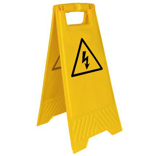 Warning stand - Electrical hazard - Manutan Expert