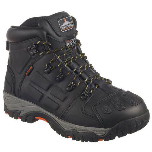 Black S3 Leather/Rubber Safety Trainer/Boot - Size 39-48 - Portwest UK