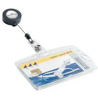 Badge holder for magnetic card - With reel