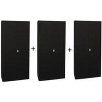 Set of three swing door cabinets - Manutan Expert Orel