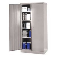 Grey large volume cupboard.