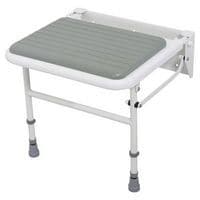 Padded Folding Shower Seat With Legs White | Industrial Supplies