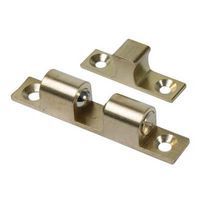 Veel 2 Double Ball Roller Catch 70 x 8mm Polished Brass | Ironmongery