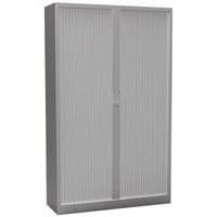 Premium one-colour cabinet with tambour doors - Height 198 cm