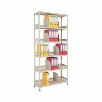 Rapid 2 Shelving with dividers, back and side stops - 1980h 915w with 6 shelves