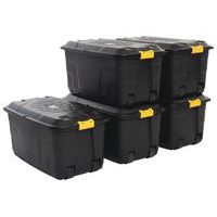 Strata Storage Box with Wheels 145L Pack of 5 | Manutan UK