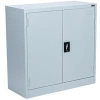 Low cabinet with hinged doors - Grey - Manutan Expert Aris