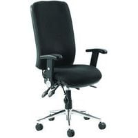 Ergonomic Office Operator Chair - Fabric - Mobile - High Backed -Chiro