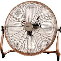 Large Industrial Floor Standing Fan - Chrome/Copper - 18in -Benross