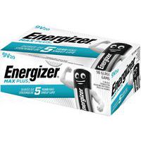 Max Plus alkaline battery - 9 V - Pack of 20 - Energizer