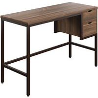 Modern Home Office Desk | Wood With 2 Drawers | Manutan