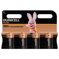 Plus 100% C alkaline battery - 2 or 4 units - Duracell