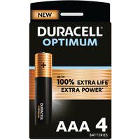 Optimum AAA alkaline battery - 4 units - Duracell