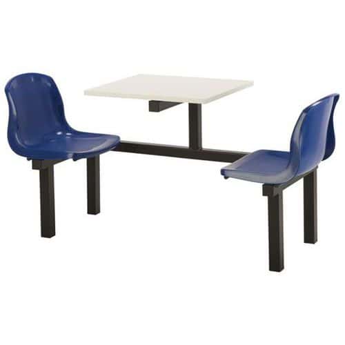 Modular Canteen Table - 2 Seats - Manutan.co.uk