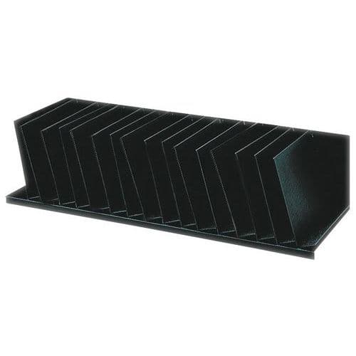 Upright inclined separators for cabinets | Black | Manutan UK