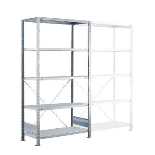 Lightweight Easy-Fix shelving - Zinc-plated finish - Schulte