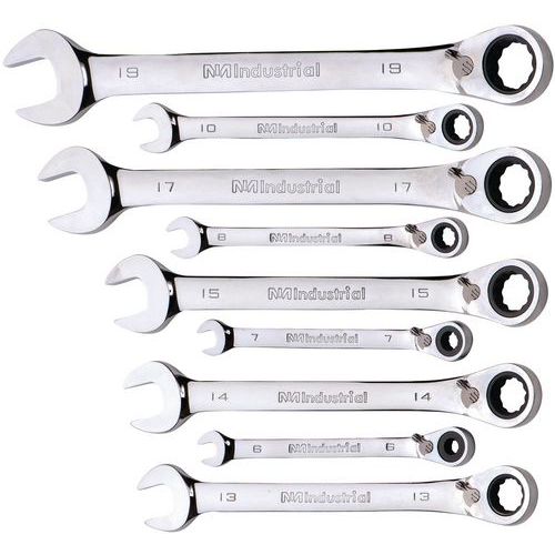 Reversible Ratchet Spanners - Set of 9 | Tools | Manutan