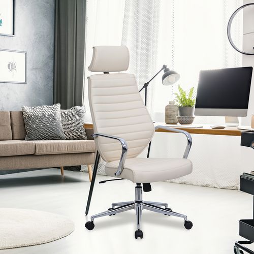 Clyde Faux Leather Executive Office Chair | Manutan UK