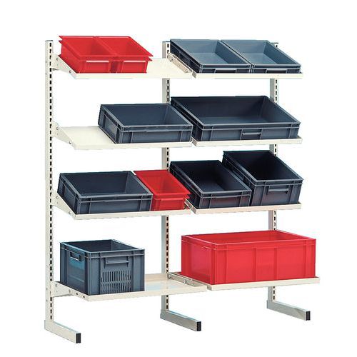 Flexi-Bac Europe tub shelving | Titling shelf | Manutan UK