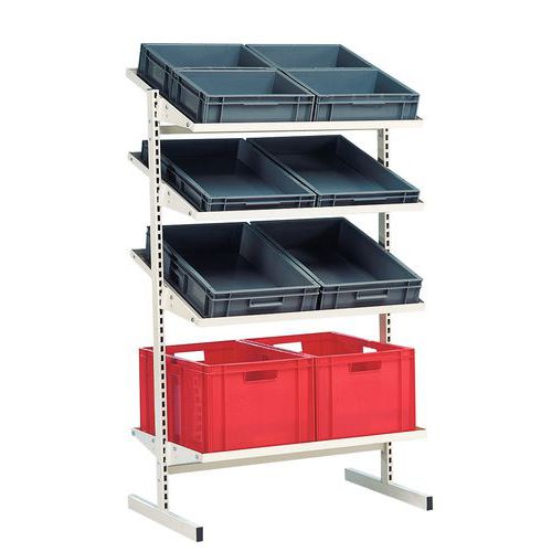 Flexi-Bac Europe tub shelving | Titling shelf | Manutan UK