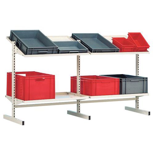 Flexi-Bac Europe tub shelving | Titling shelf | Manutan UK