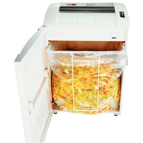 Waste bag for HSM paper shredders