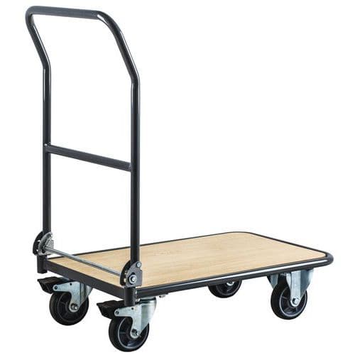 Steel trolley fold-down handle | Capacity 250kg | Manutan