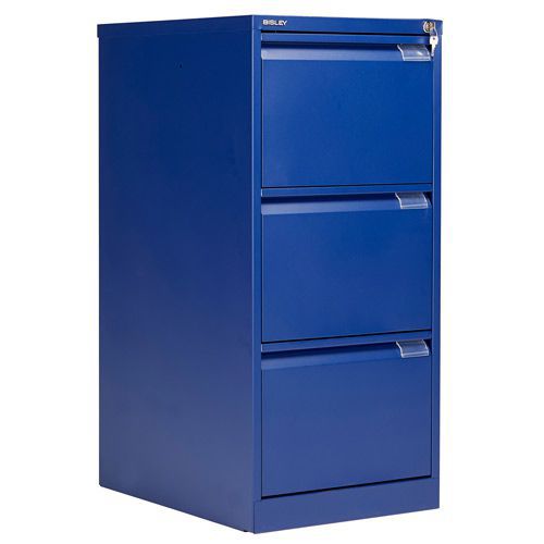 Bisley 3 Drawer Flush Front Filing Cabinet Office Manutan Uk