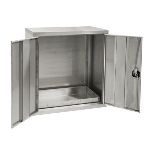 Stainless Steel Hazardous Storage Cabinet 880x450mm Manutan Uk