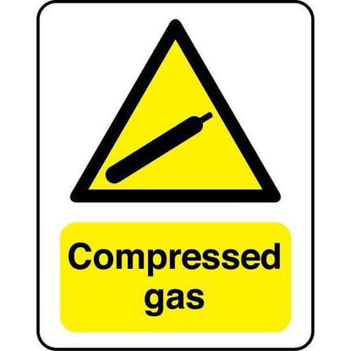 Compressed Gas' Chemical Substance Hazard Sign | Signs & ID