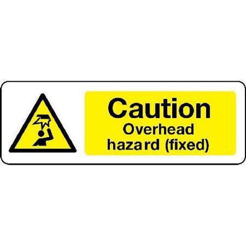 Caution Overhead Hazard (Fixed) Sign | Signs & ID | Manutan UK