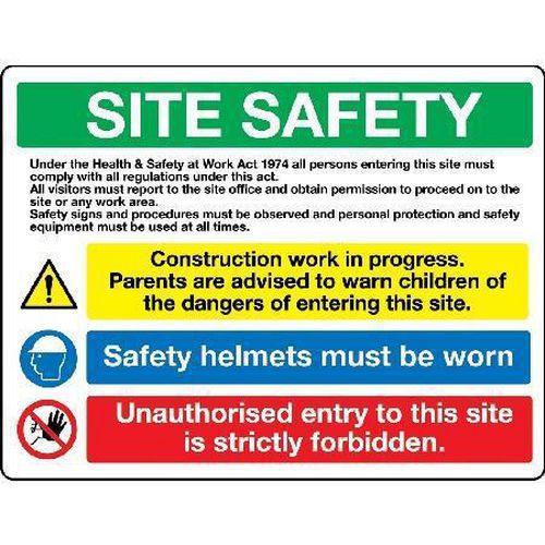 Site Safety Construction Work In Progress Sign Signs Id