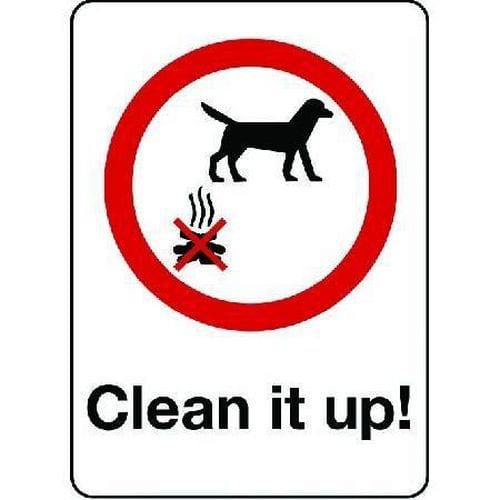 Clean It Up Sign | Signs and Display | Manutan UK