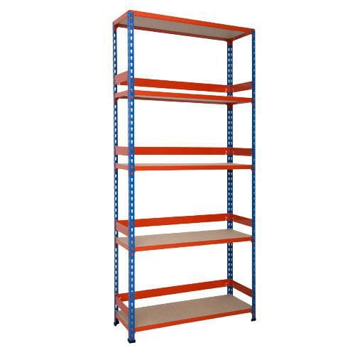 Medium Duty Shelving (1980h x 915w) With Back & Side Stops