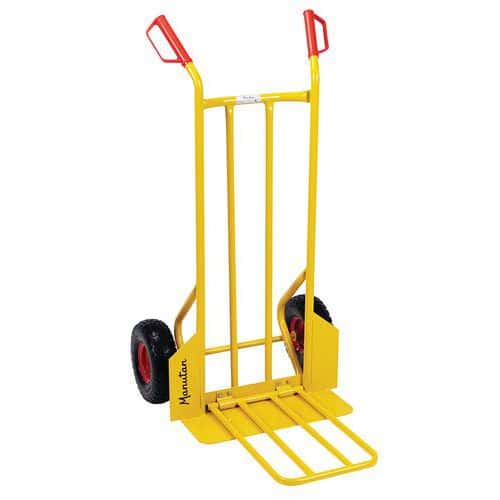 Steel sack truck with combination platform - 250 kg - Puncture-proof wheels - Manutan Expert