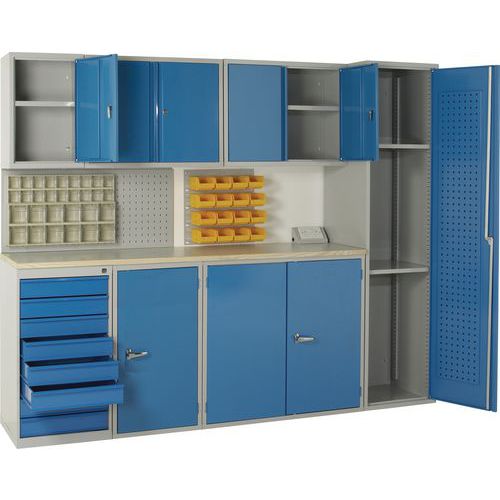 Complete Fitted Workshop Cupboards And Cabinets Manutan Uk