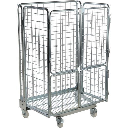 Mesh Jumbo Roll Pallet | Roll Containers and Cages | Manutan