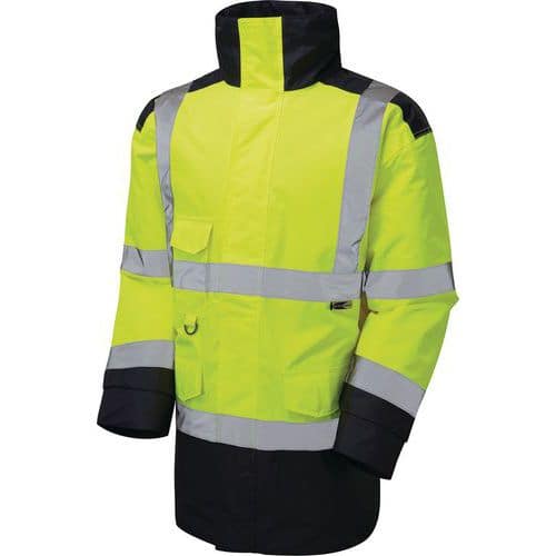 Yellow/Navy High Visibility Anorak | Waterproof Jacket