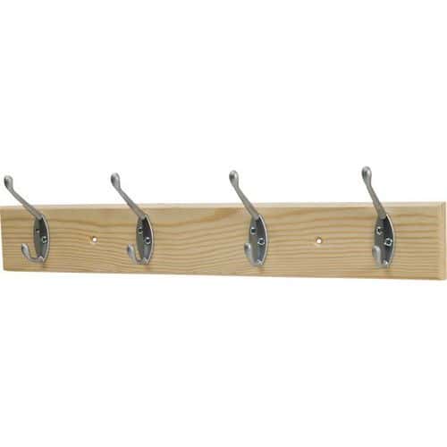 Coat or Changing Room 4 Hook Rack | Coat Hangers | Manutan UK