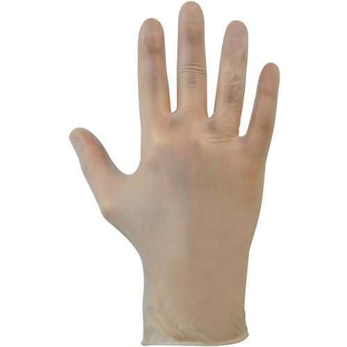 clear disposable gloves